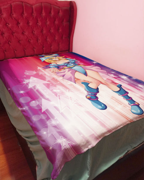 ブラックマジシャンガールのブランケットまたは羽毛布団カバー